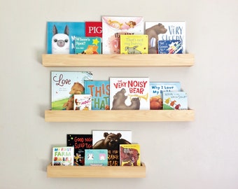 kids book shelves wall