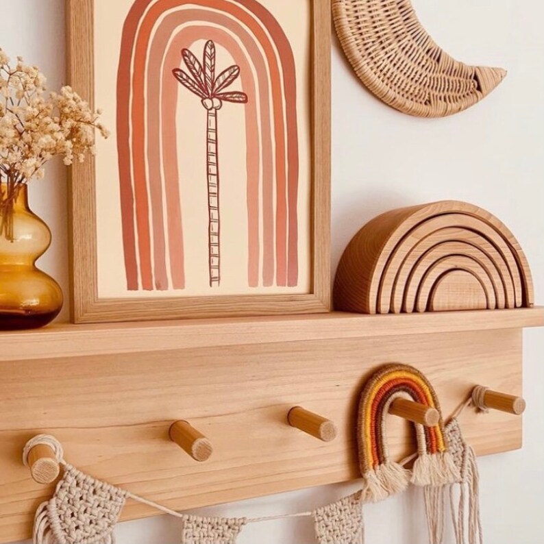 Peg Shelf Nursery Shelf Display Shelf Peg Rail With Etsy