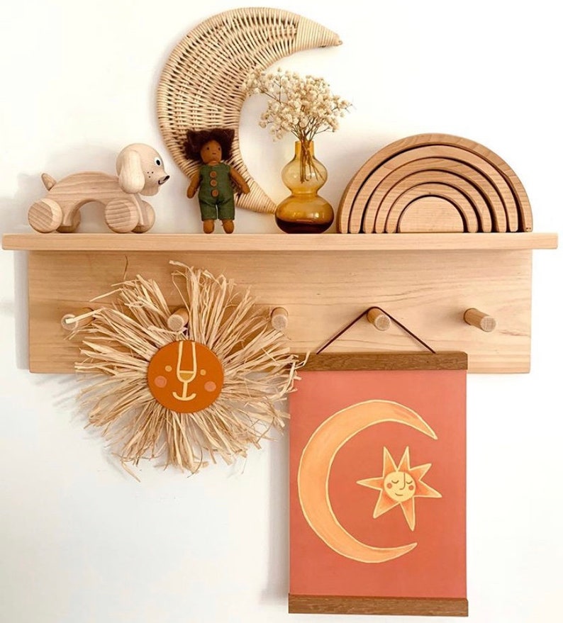 Peg Shelf Nursery Shelf Display Shelf Peg Rail With Etsy UK