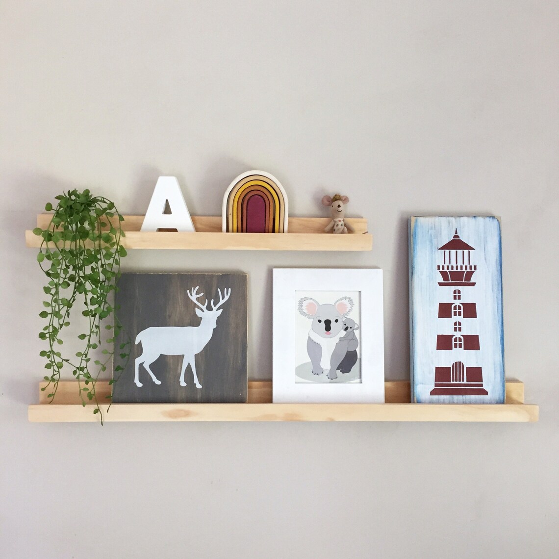 Picture Ledge Wood Picture Ledges Timber Floating Shelf Etsy