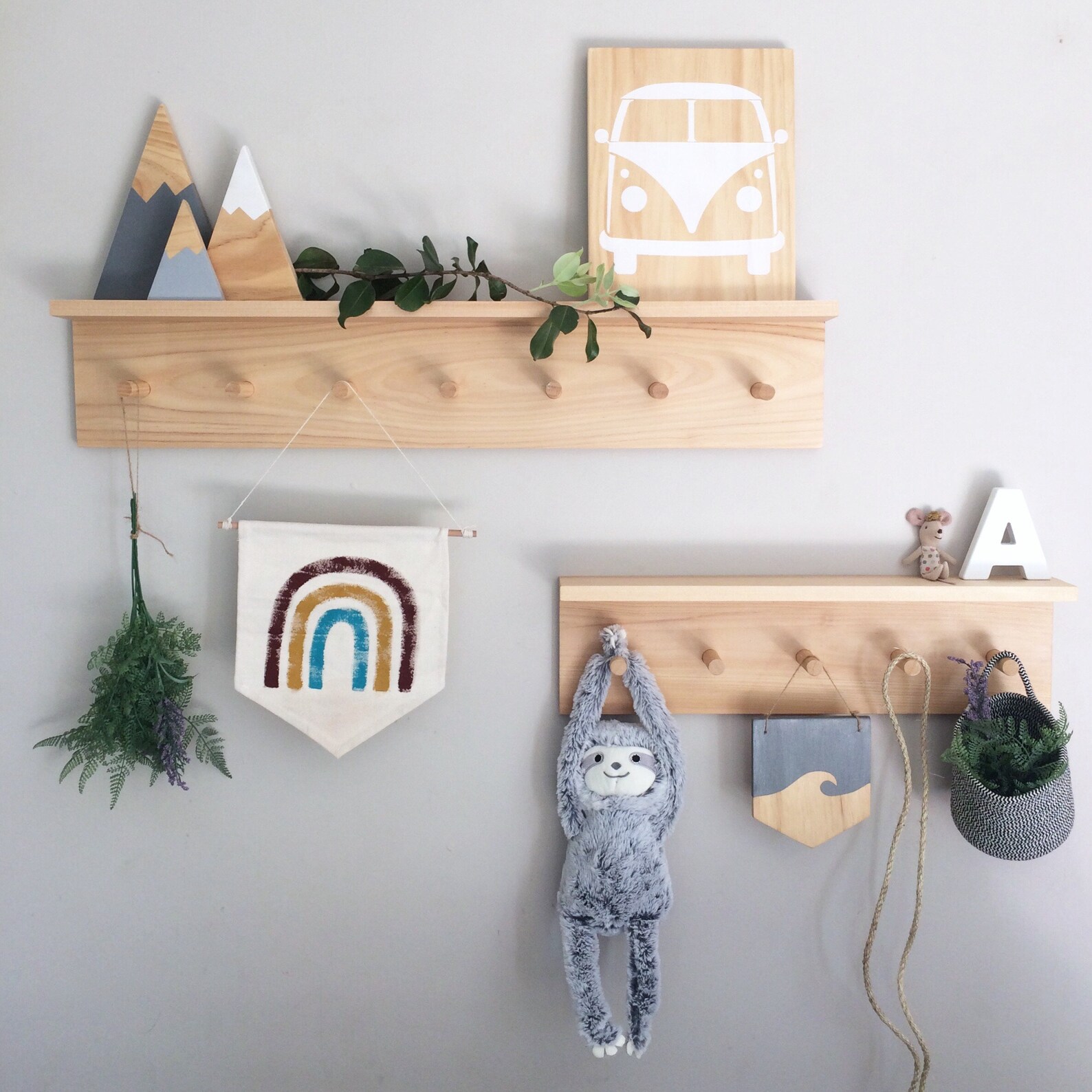 Peg Shelf Nursery Shelf Display Shelf Peg Rail With Etsy Canada