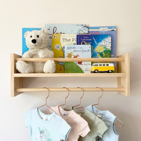 Hanging Bookshelf Etsy