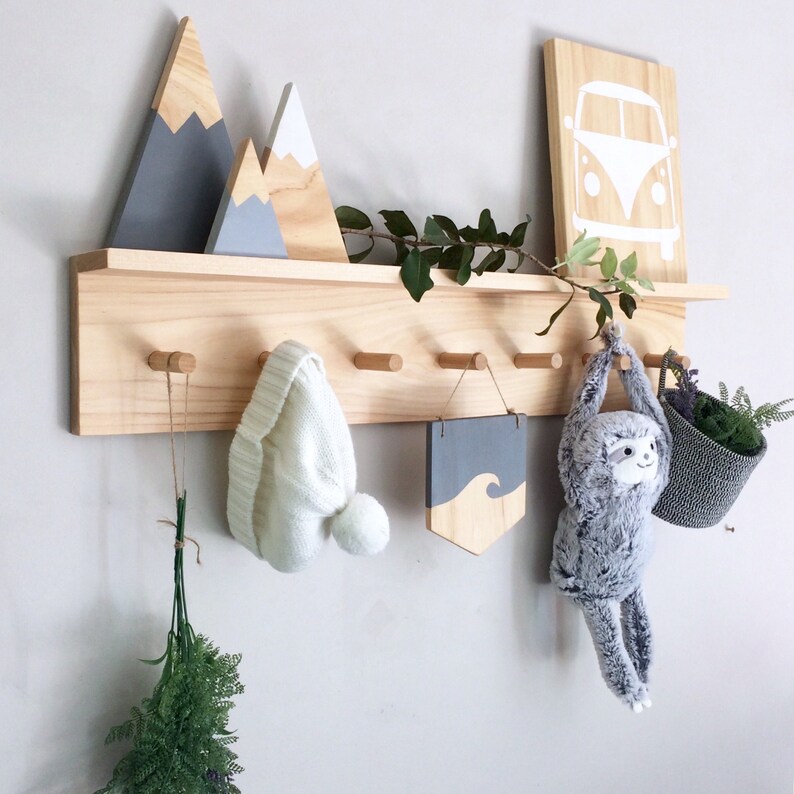 Peg Shelf Nursery Shelf Display Shelf Peg Rail With Etsy UK