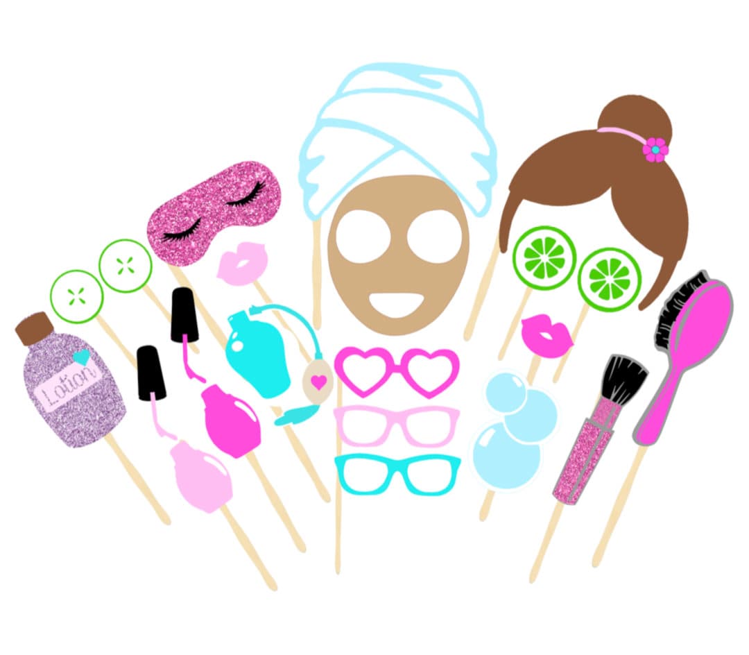 Spa Day Photobooth Props Printable Props | Etsy