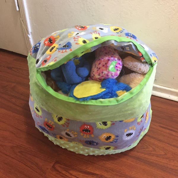 Custom toy storage "bean bag" chair