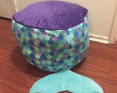 Mermaid toy storage quot bean bag quot chair
