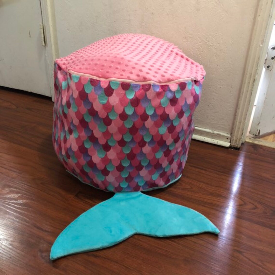 Mermaid toy storage bean bag chair Etsy