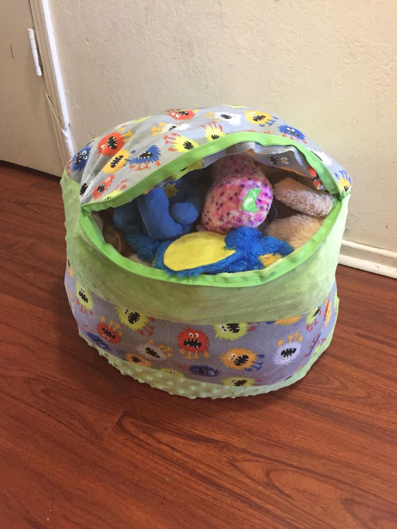 Custom toy storage bean bag chair image 1