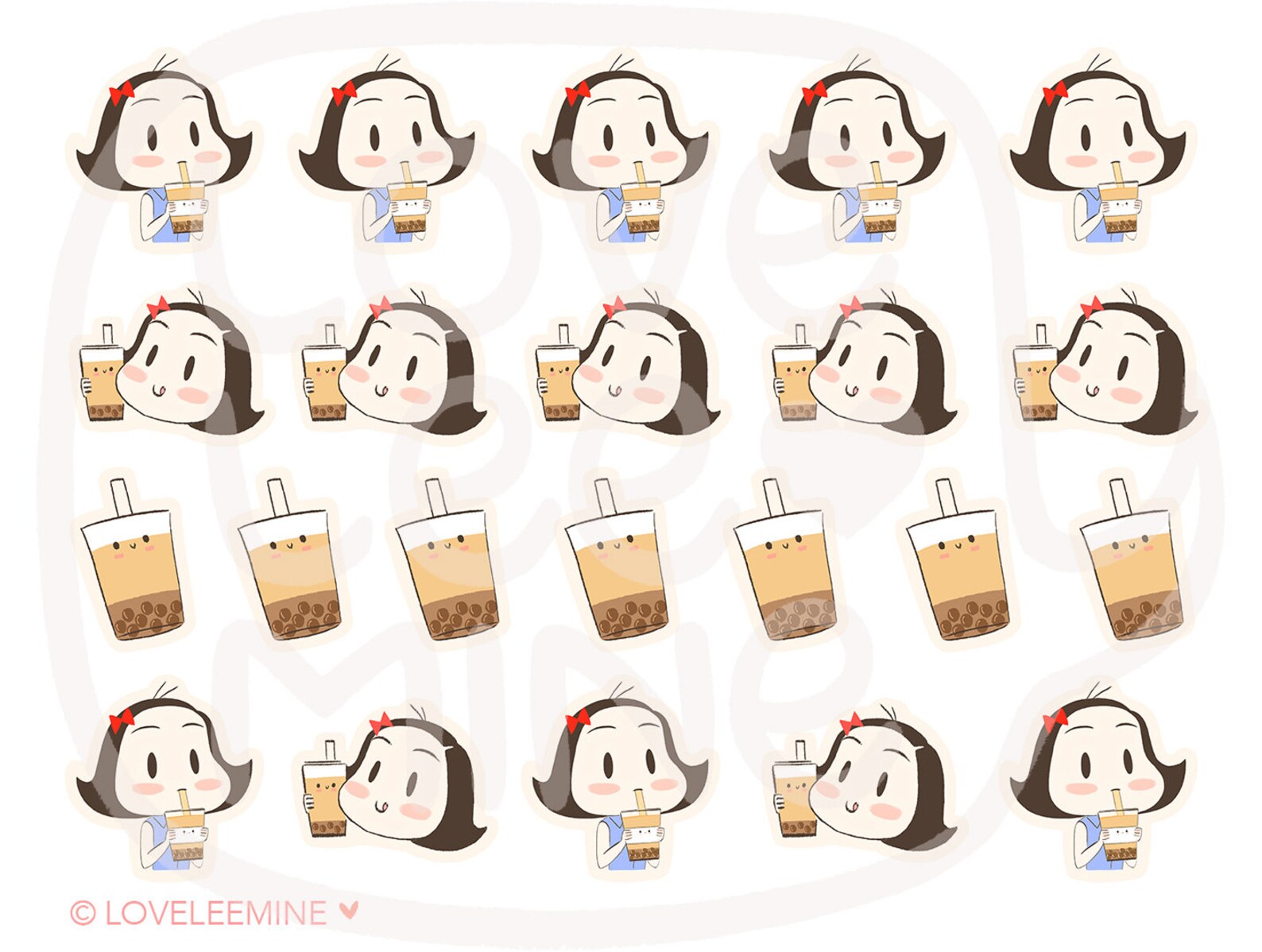 CoCo Milk Tea Boba Bubble Tea Addict Planner Stickers Etsy