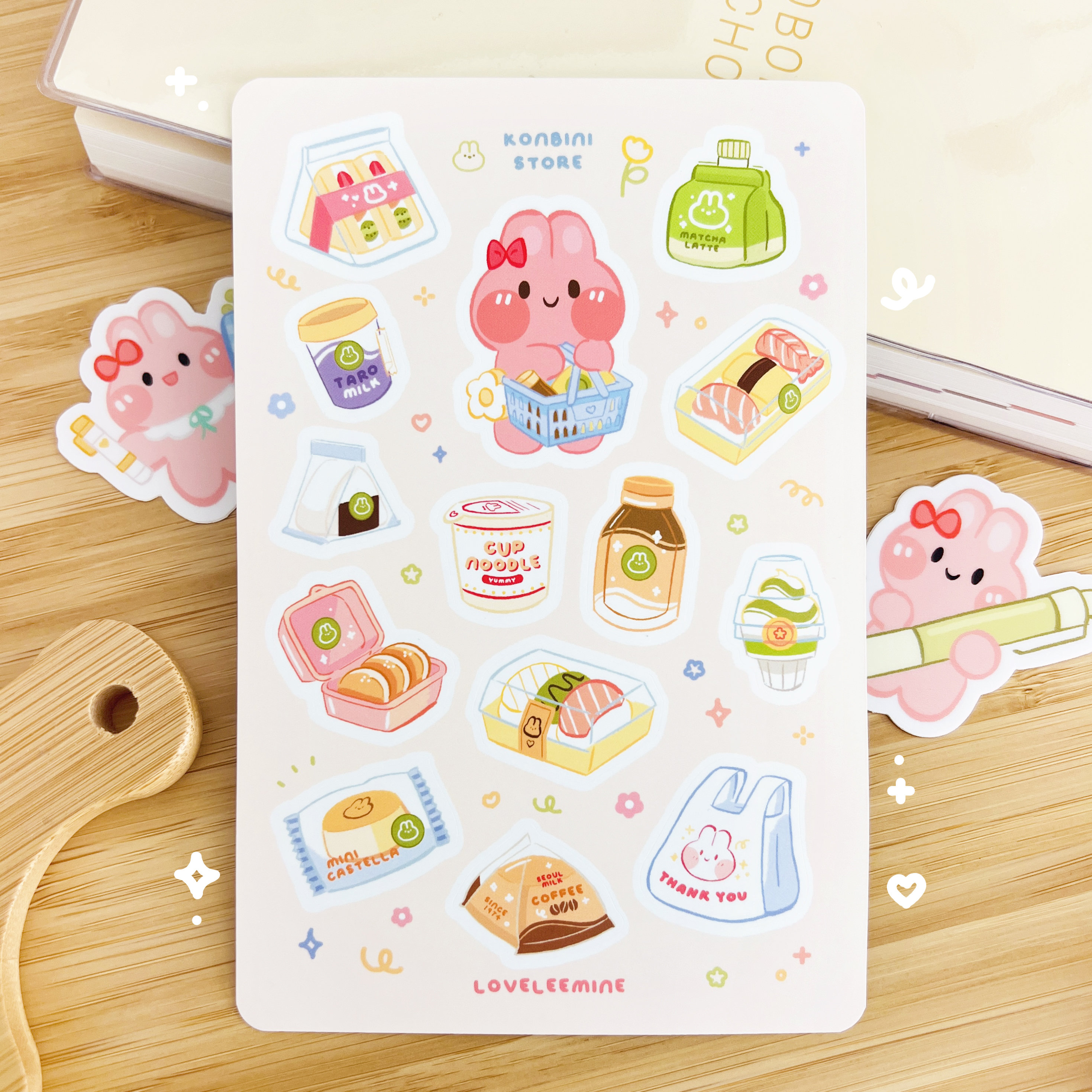 Konbini Store 4 X 6 Sticker Sheet - Etsy