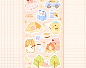 Happy Camper Deco Sticker Sheet