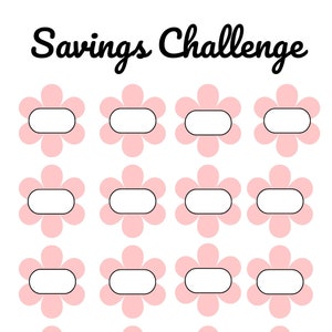 Savings Challenge Printable
