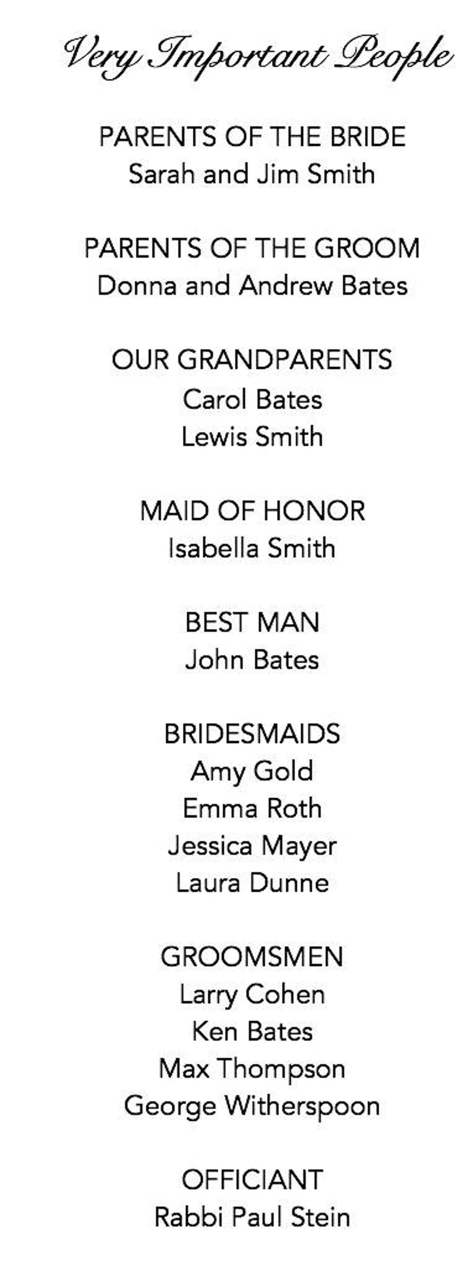 Modern Tri-fold Wedding Program and Event Program Template Download ...