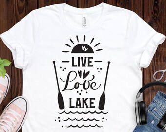 Live Love Lake Svg Etsy