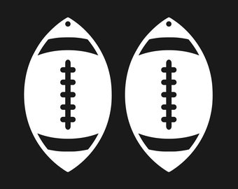 Football Earring Svg Etsy