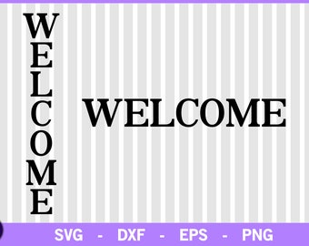 Download Free Vertical Welcome Svg Etsy SVG Cut Files