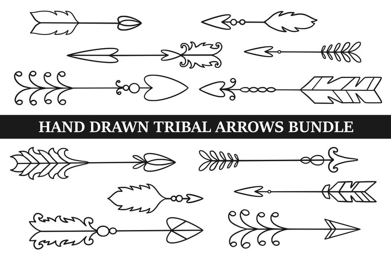 Download Tribal arrow svg arrows svg bundle arrow cut file boho | Etsy