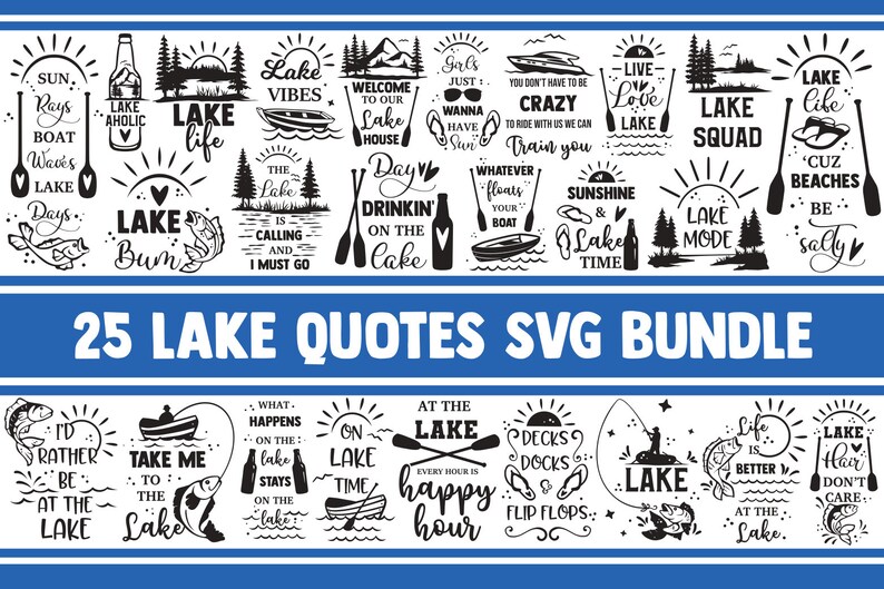 Download Lake SVG Bundle lake life svg svg designs fishing svg svg | Etsy