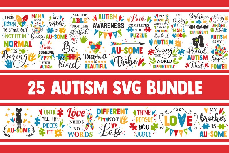 Download Autism SVG Bundle autism awareness svg autism mom svg | Etsy