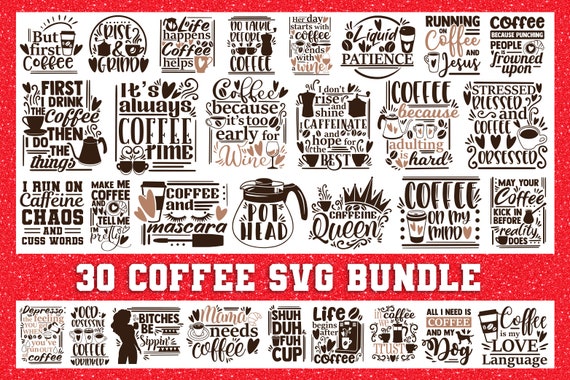 Download Coffee Svg Bundle Coffee Svg Mom Fuel Svg Funny Quotes Svg Etsy PSD Mockup Templates
