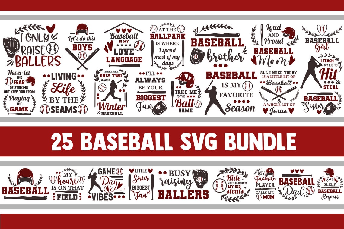 Download Baseball SVG Bundle baseball mom svg game day svg love | Etsy