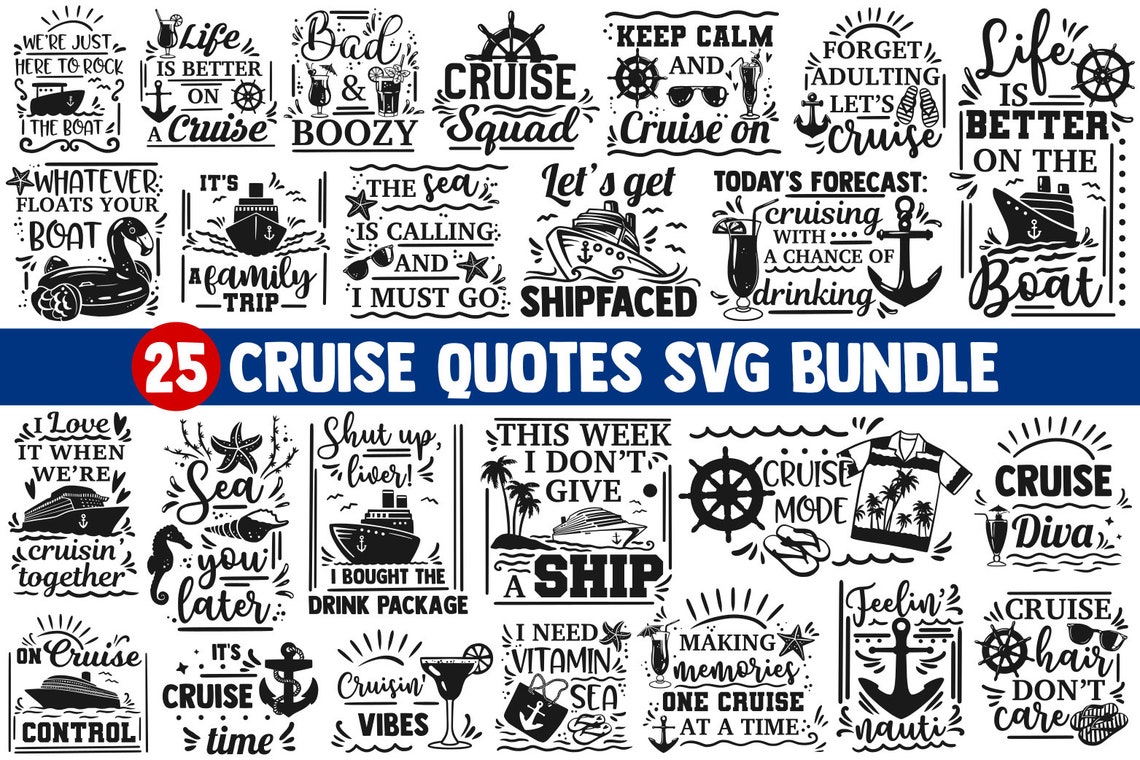 Cruise SVG Bundle cruise ship svg cruise shirts svg anchor Etsy