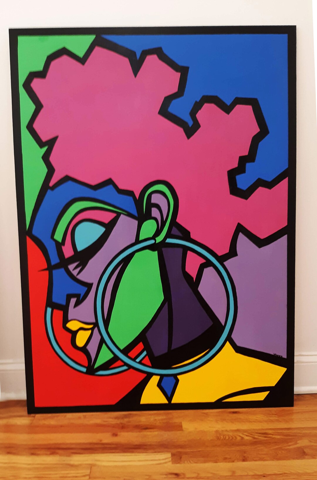 SULTRY 36X48 Acrylic Pop Art on Wood Wall Art Wood Art Etsy