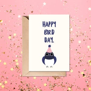 Biglietto di auguri di compleanno con stampa di uccelli / Biglietto di auguri di compleanno con stampa di gazza / Biglietto di auguri di compleanno con gioco di parole / Biglietto di auguri di compleanno per ornitologi / Biglietto di auguri di compleanno per amanti degli uccelli