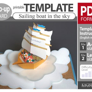 TEMPLATE (PDF_digital download file)__pop-up card__[Sailing boat in the sky]