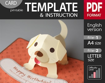 PLANTILLA_ (tarjeta desplegable) Labrador Retriever [Archivo digital PDF]