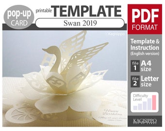 Template_(pop-up card) _Swan 2019  (PDF_digital download file)