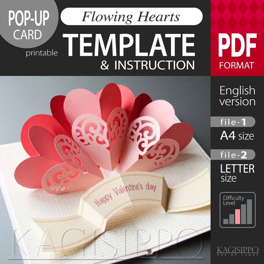 Image 13 for 3d Heart Pop Up Card Template Pdf