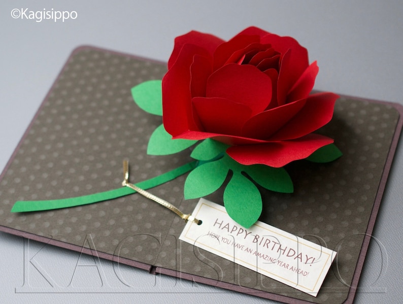 /_Red Rose PDF/_digital download file pop-up card TEMPLATE/_