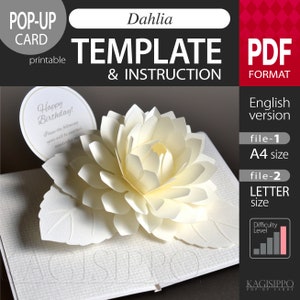 PLANTILLA_ (archivo PDF descargable digital)_Tarjeta desplegable Dahlia