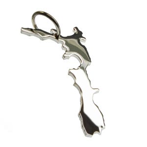 Pendentif - sous forme de carte géographique nouvelle-Zélande