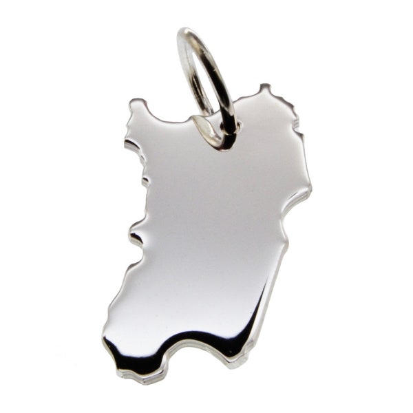 Pendentif Sardaigne en argent massif 925