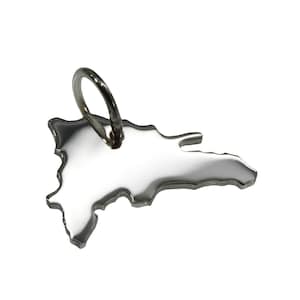 Dominican Republic pendant – 925 silver solid