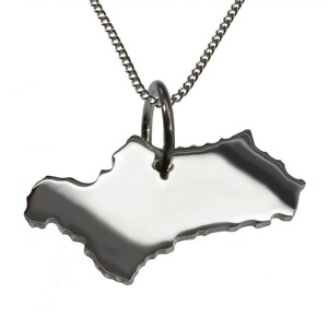 Collier de 50cm + pendentif Andalousie en argent 925 massif