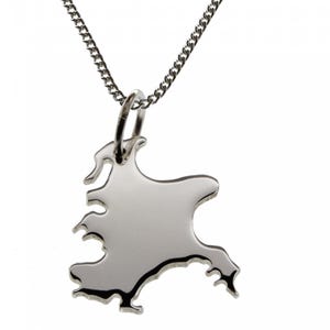 50 cm necklace + Rügen pendant in solid 925 silver