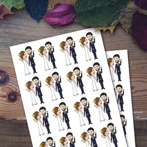 Cartoon Bride & Groom Tattoos: Designs for transfer tattoo sheets