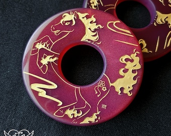 Limitowana edycja Kendo Shinai Resin Tsuba - Rok Ognistego Konia