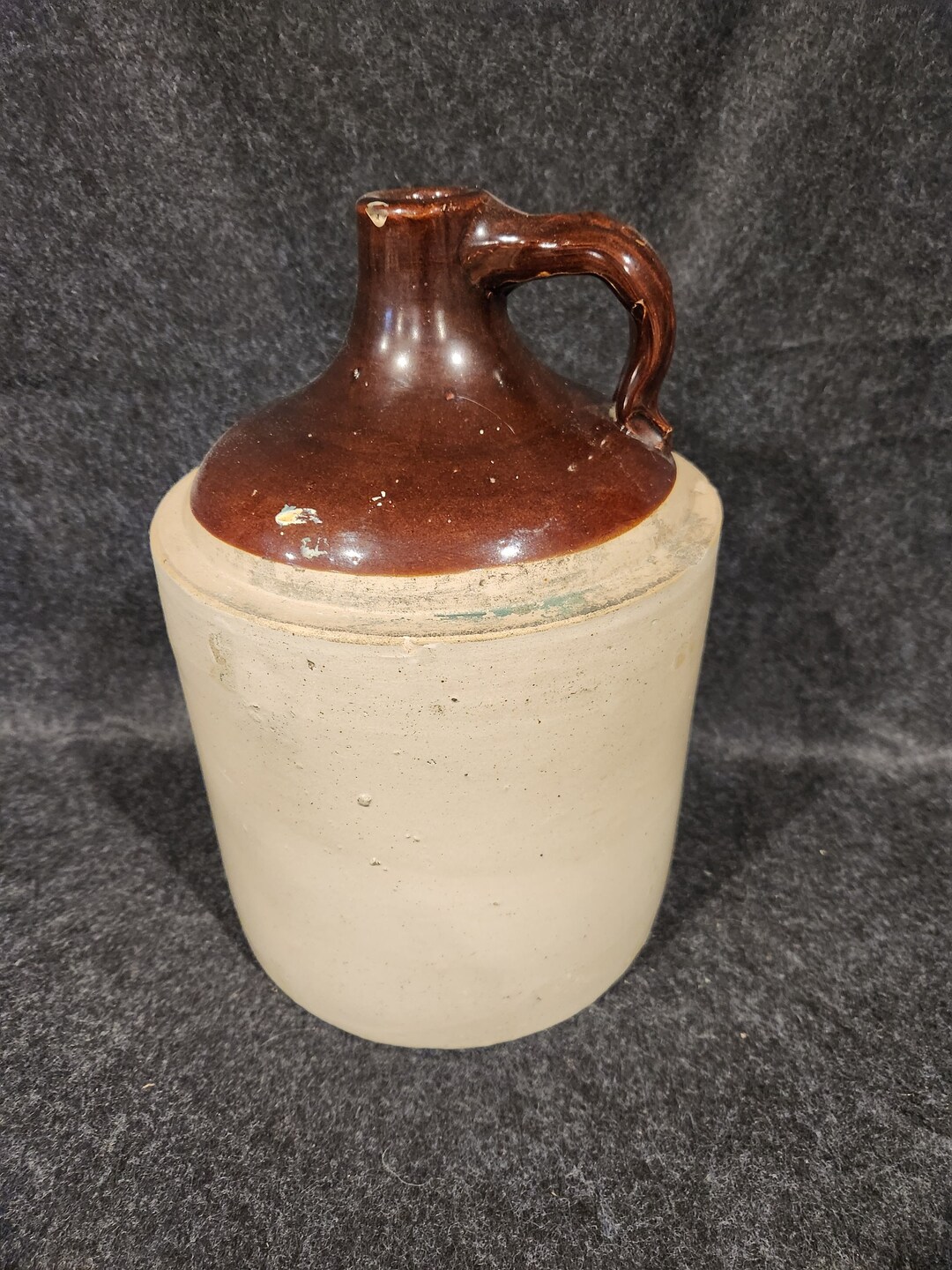 Vintage Stoneware Pottery Whisky Moonshine Jug Etsy