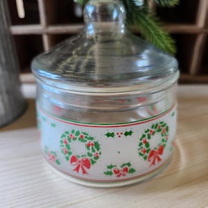 vintage christmas candy dish