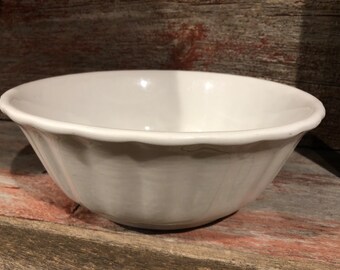 Antique Dresden white granite bowl, farmhouse