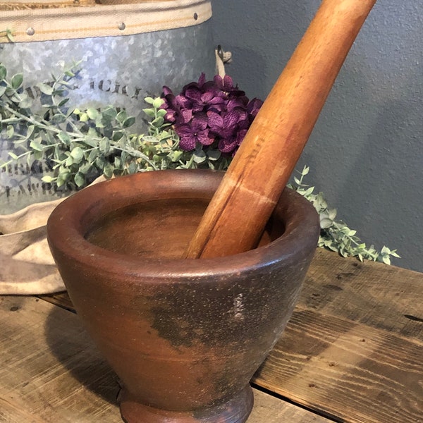 Large Mortar and Pestle Etsy