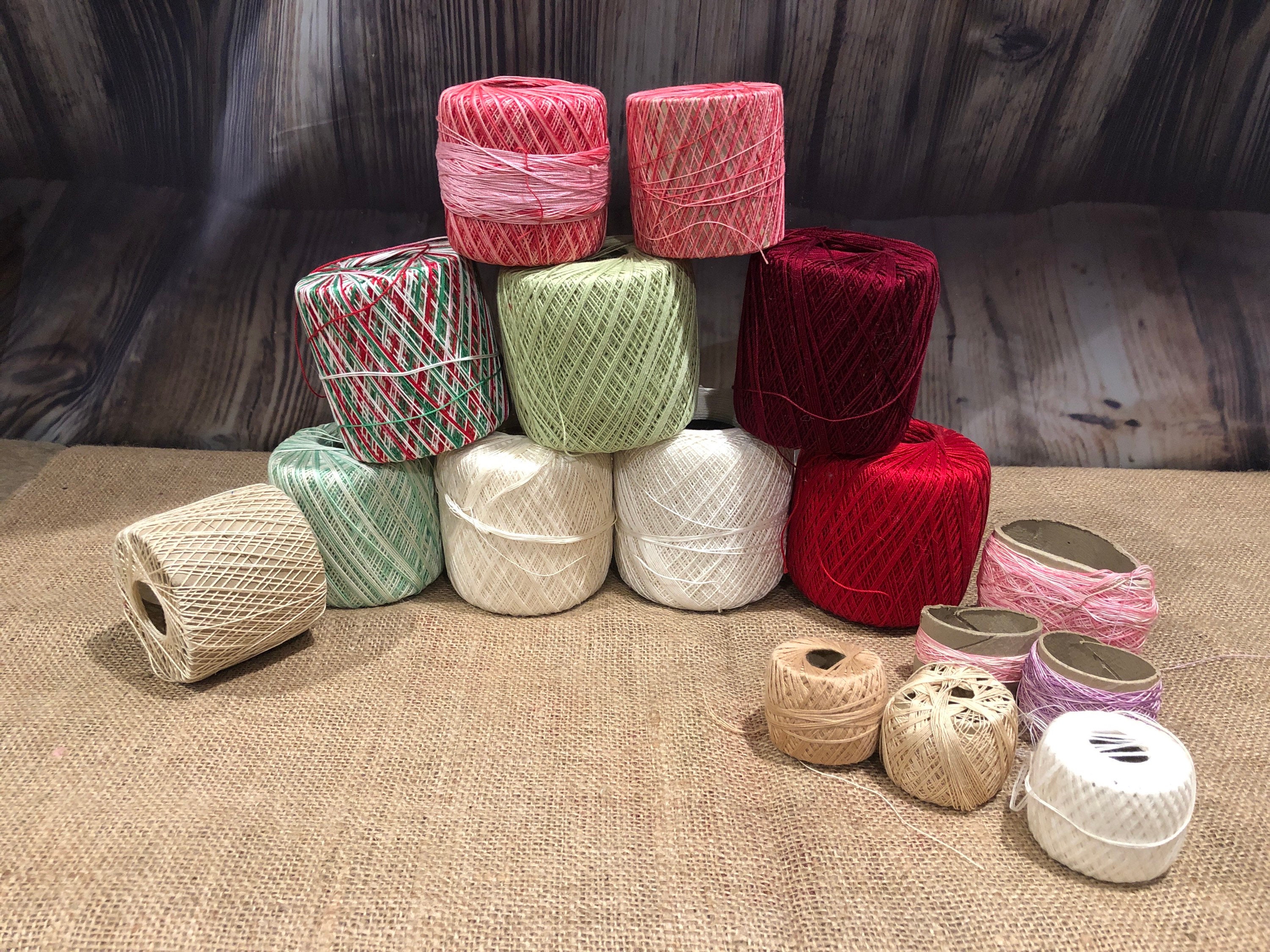 Vintage lot of lace thread tatting knitting crochet thread Etsy