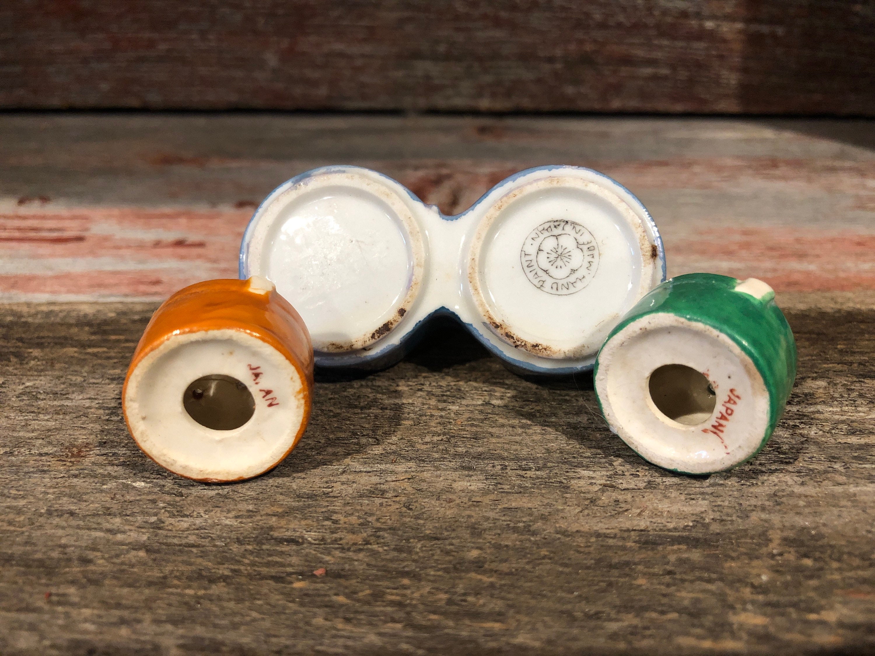 Vintage Japan Salt Shakers Lunch Pails Etsy