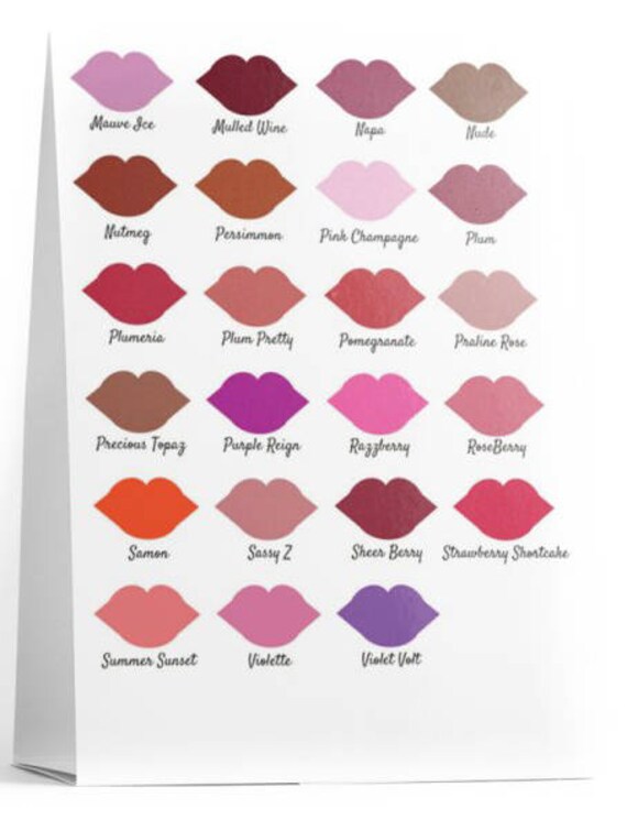 Lipsense Colors Chart Australia