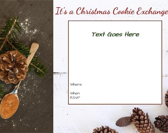 Christmas Invitations - Cookie Exchange