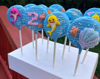 Baby Shark cake pops - set of 12